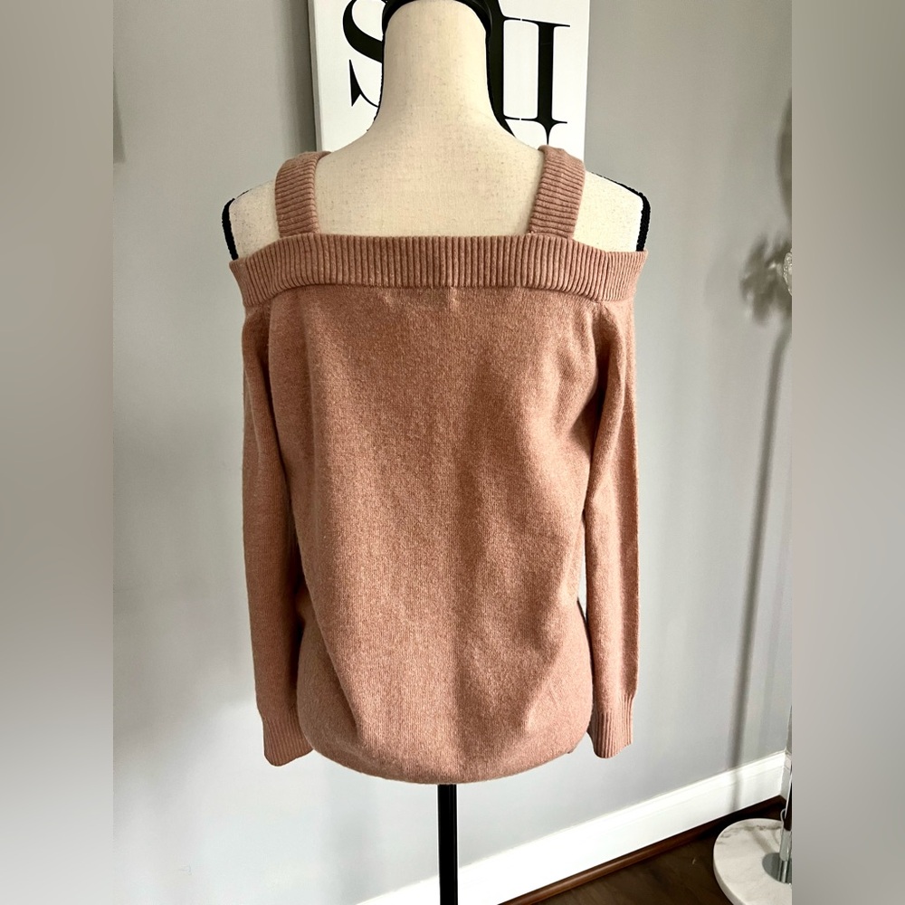 SWTR Off-the-Shoulder Wool/Cashmere Sweater - Picture 3 of 6
